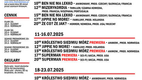 Repertuar kina MOKiS Bielawa