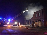 Pożar w byłej hali Bielbawu w Bielawie
