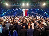 Reprezentacja powiatu dzierżoniowskiego na konwencji Prezydenta RP Andrzeja Dudy