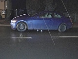 Bmw uderzył w latarnię 