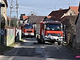 Straż pożarna na ulicy Zamkowej w Pieszycach 