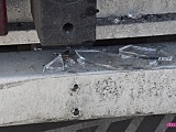 Zderzenie samochodu dostawczego z ciężarowym