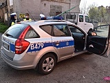 Zderzenie samochodu dostawczego z ciężarowym