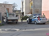 Zderzenie samochodu dostawczego z ciężarowym