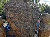 Drewniane sowy na Wielkiej Sowie