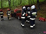 Zderzenie dwóch pojazdów na trasie Jodłownik - Wolibórz