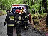 Zderzenie dwóch pojazdów na trasie Jodłownik - Wolibórz