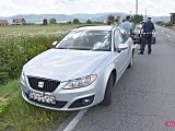 Zderzenie dwóch pojazdów na drodze Pieszyce - Dzierżoniów