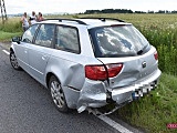 Zderzenie dwóch pojazdów na drodze Pieszyce - Dzierżoniów