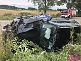 wypadek na drodze Książnica - Krzczonów