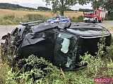 wypadek na drodze Książnica - Krzczonów