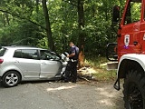 Wypadek na drodze Janczowice - Sieniawka 
