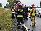 Dachowanie na drodze Lutomia - Piskorzów