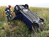 Dachowanie na drodze Lutomia - Piskorzów