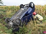 Dachowanie na drodze Lutomia - Piskorzów