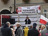 Manifestacja antycovidowców w Dzierżoniowie