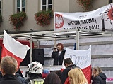 Manifestacja antycovidowców w Dzierżoniowie