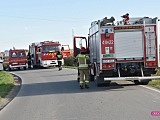 Wypadek motocyklisty na drodze Łagiewniki - Sienice