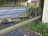 Ciężarówką wypadł z drogi w Piławie Dolnej