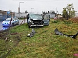 Bus z obywatelami Ukrainy wypadł z drogi w Dzierżoniowie