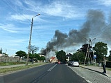 Spalone budynki w Piławie Górnej