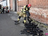 Pożar hali w Pieszycach