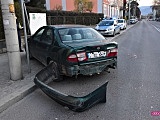 Ciężarówką uderzył w zaparkowany pojazd