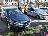 Zderzenie volkswagena ze skodą