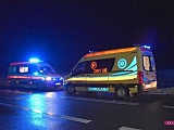 Bus wypadł z drogi Dzierżoniów - Łagiewniki. Trzy osoby w szpitalu! 