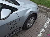 Kolizja na parkingu Biedronki w Pieszycach