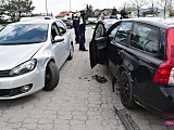 Zderzenie volkswagena z volvo w Dzierżoniowie