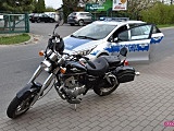 Wypadek z udziałem motocyklisty