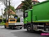 Zderzenie ze śmieciarka w Niemczy