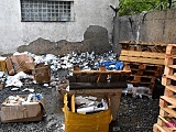 Pożar śmieci w Dzierżoniowie