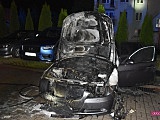 Pożar BMW w Dzierżoniowie