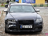 Zderzenie audi ze skodą w Łagiewnikach