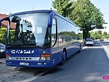 Zderzenie volvo z autobusem