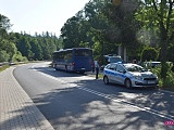 Zderzenie volvo z autobusem