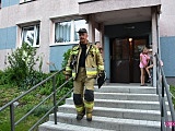 Straż pożarna na osiedlu XXV-lecia w Bielawie