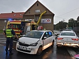 Zderzenie pojazdów w Pieszycach