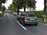Zderzenie trzech pojazdów na drodze Dzierżoniów - Świdnica 