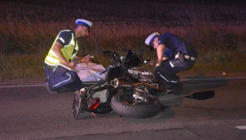 Śmiertelny wypadek motocyklisty!