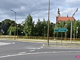 Kolizja na Rondzie Silesiany w Dzierżoniowie