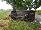 Citroenem wypadł z drogi Oleszna - Łagiewniki