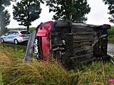 Citroenem wypadł z drogi Oleszna - Łagiewniki