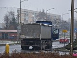 Zderzenie dwóch ciężarówek w Dzierżoniowie
