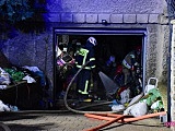 Pożar w domu jednorodzinnym