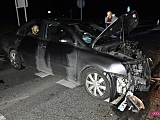 Groźne zderzenie dwóch samochodów na drodze Dzierżoniów - Łagiewniki