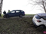 Zderzenie dwóch pojazdów na drodze Łagiewniki - Strzelin
