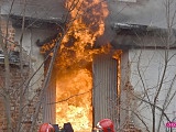 Pożar byłego zakładu Bieltex w Pieszycach